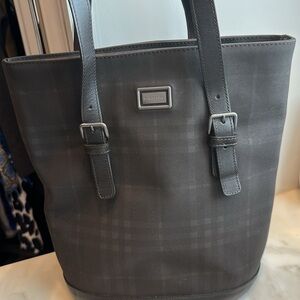 Burberry brown/Black Tote shoulder Bag